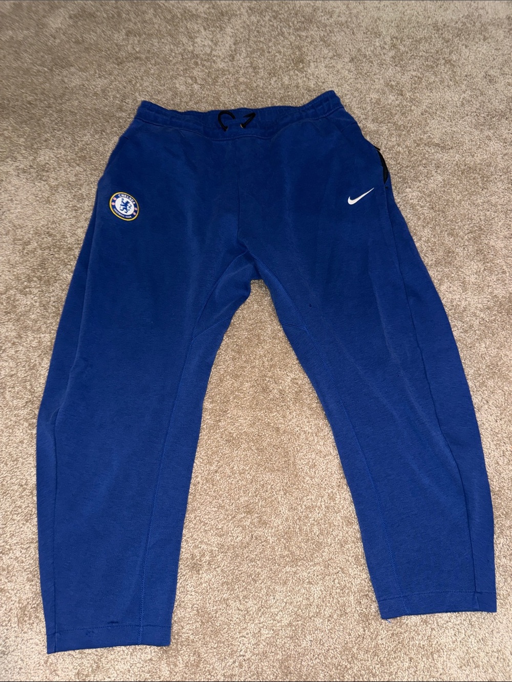 Nike Mens Royal Blue Chelsea Football  Joggers - XL